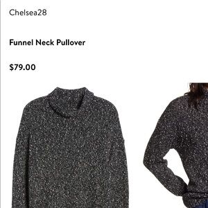 Chelsea28 funnel neck pullover